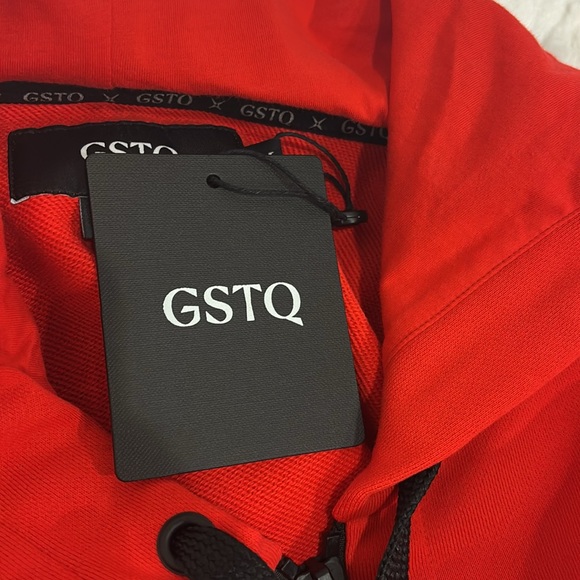 GSTQ Quarter Zip Hoodie White Size Medium. - Picture 9 of 16